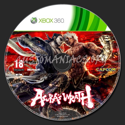 Asura's Wrath dvd label
