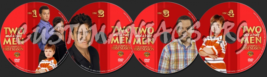 Two And A Half Men Season 1 dvd label