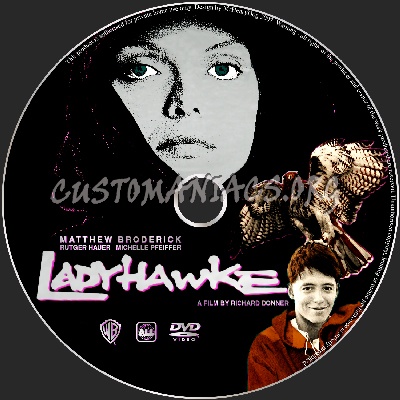Ladyhawke dvd label
