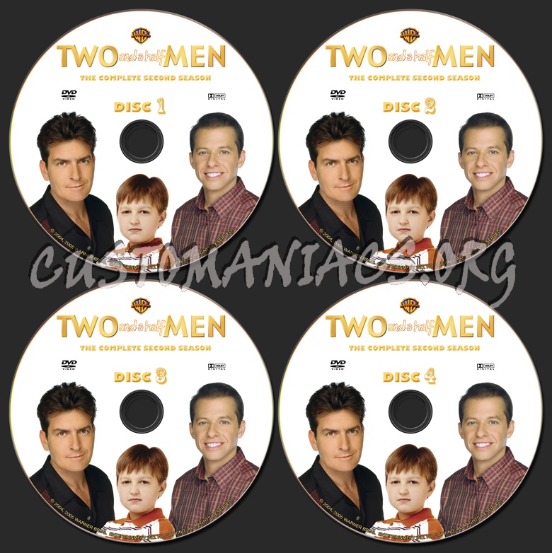 Two and a Half Men Season 2 dvd label