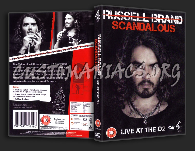 Russell Brand: Scandalous dvd cover