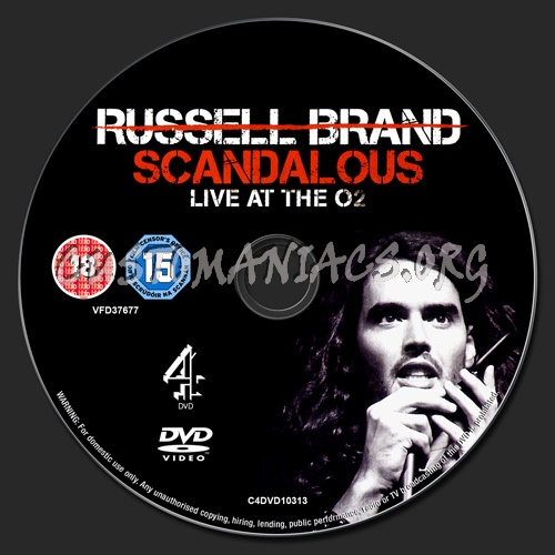 Russell Brand: Scandalous dvd label