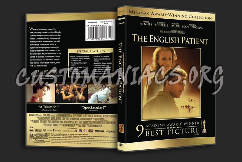 The English Patient dvd cover