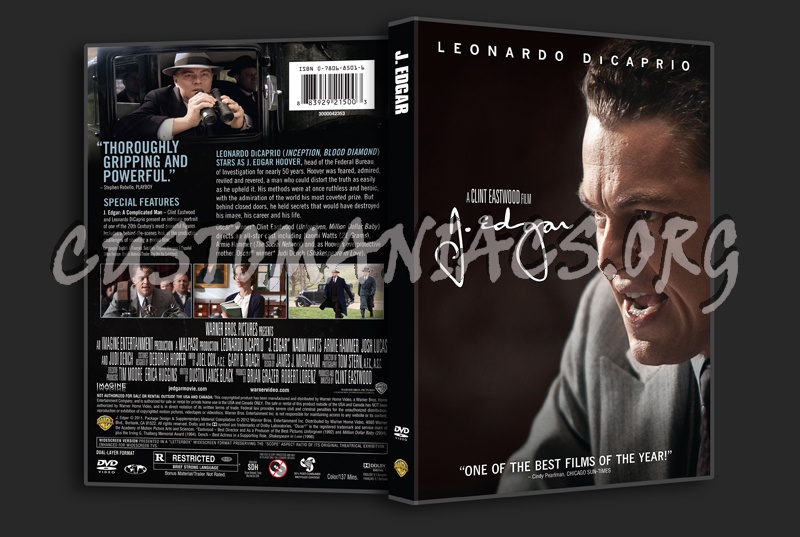 J. Edgar dvd cover