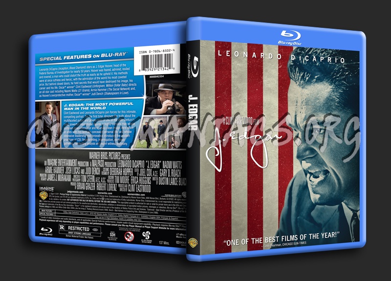 J. Edgar blu-ray cover