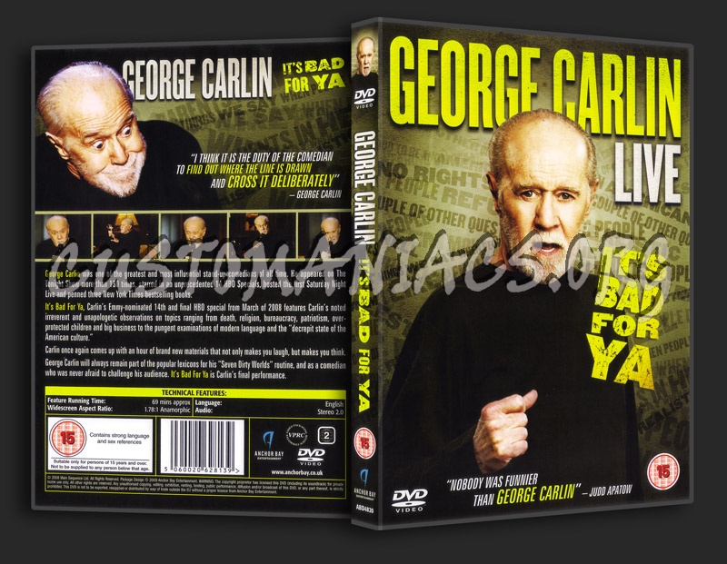 George Carlin: It's Bad for Ya! dvd cover