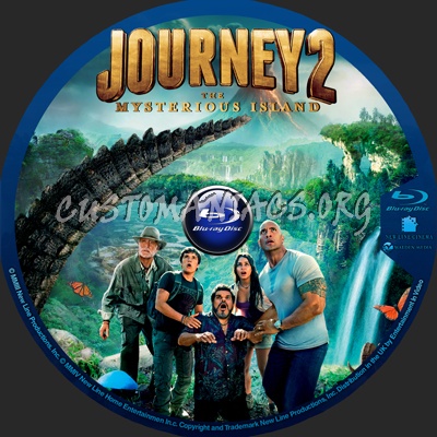 Journey 2- The Mysterious Island blu-ray label