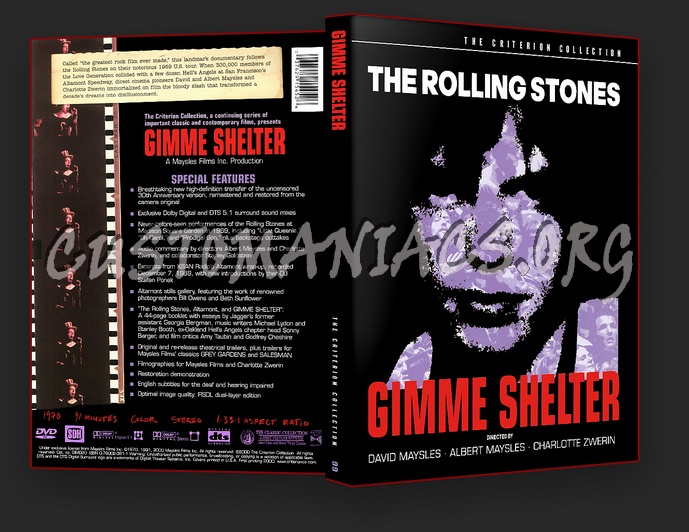099 - Gimmie Shelter dvd cover