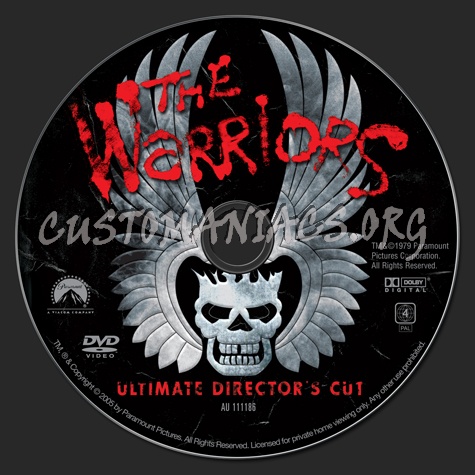 The Warriors dvd label