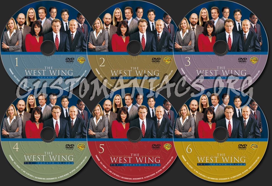 The West Wing Season 4 dvd label