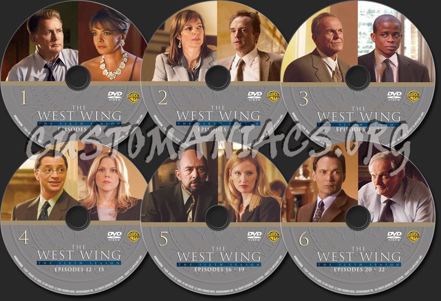 The West Wing Season 6 dvd label
