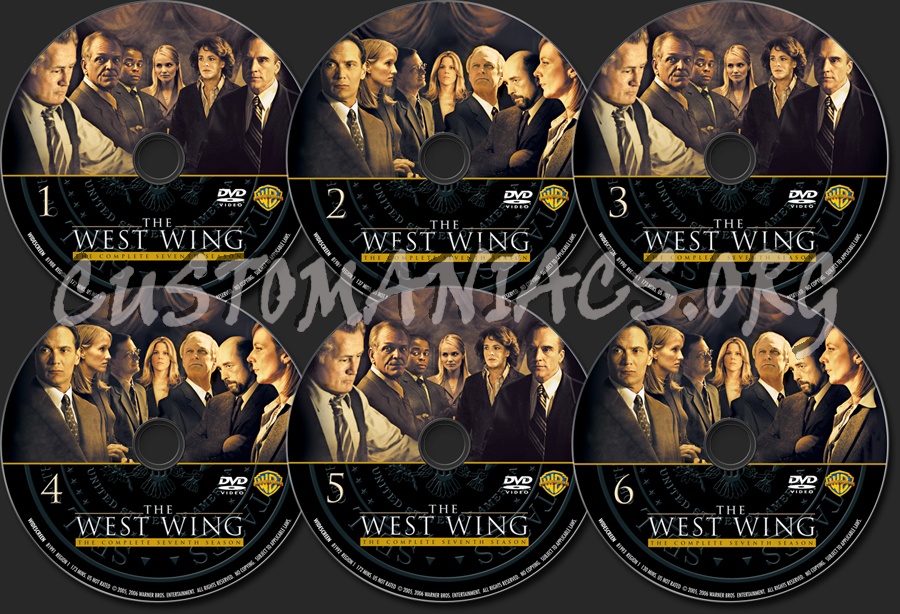 The West Wing Season 7 dvd label