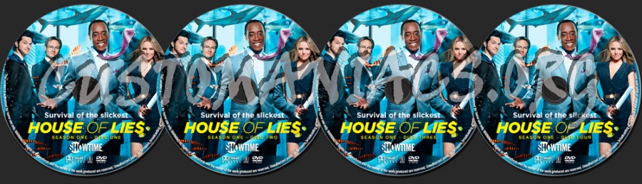 House Of Lies Season 1 dvd label