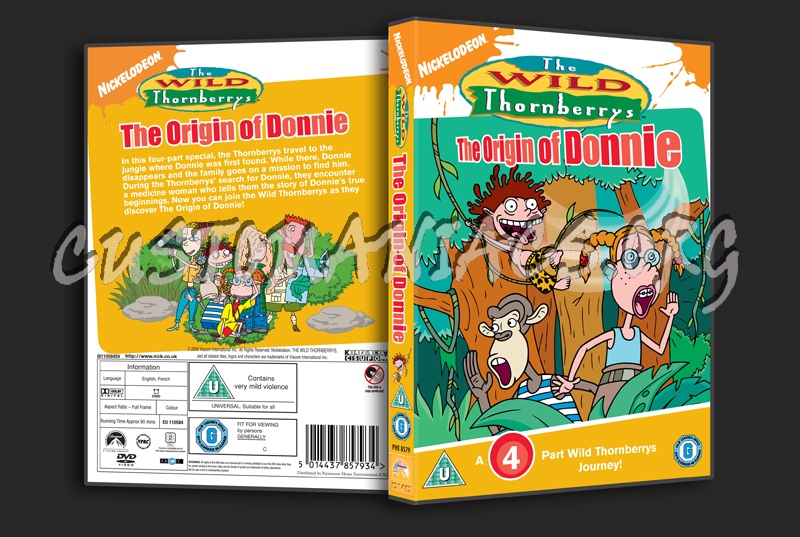 The Wild Thornberrys: The Origin of Donnie dvd cover