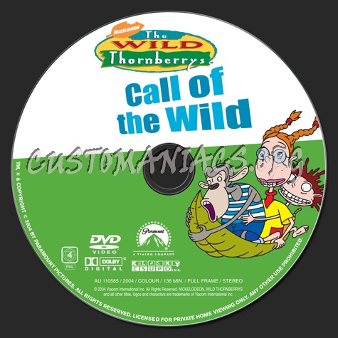 The Wild Thornberrys: Call of the Wild dvd label