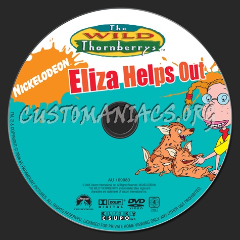 The Wild Thornberrys: Eliza Helps Out dvd label