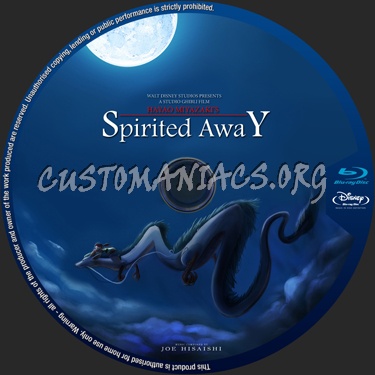 Spirited Away blu-ray label