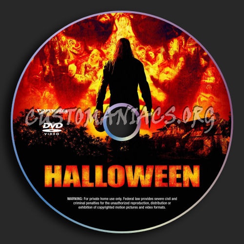 Halloween dvd label