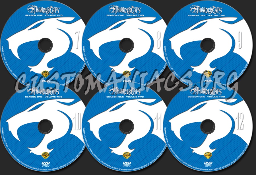 Thundercats Season 1 Volume 2 dvd label
