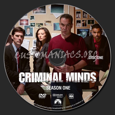 Criminal Minds - Season One dvd label