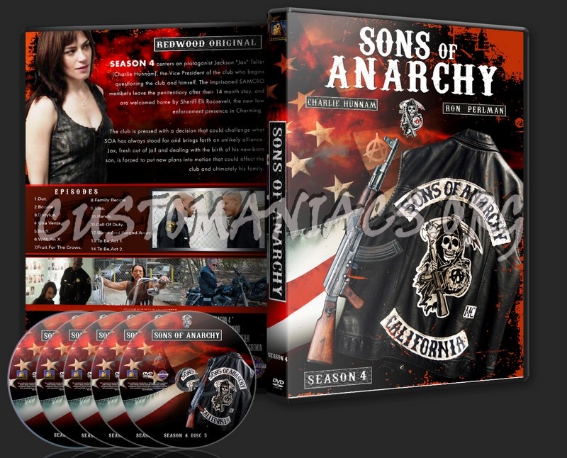 Sons Of Anarchy Season 4 dvd cover