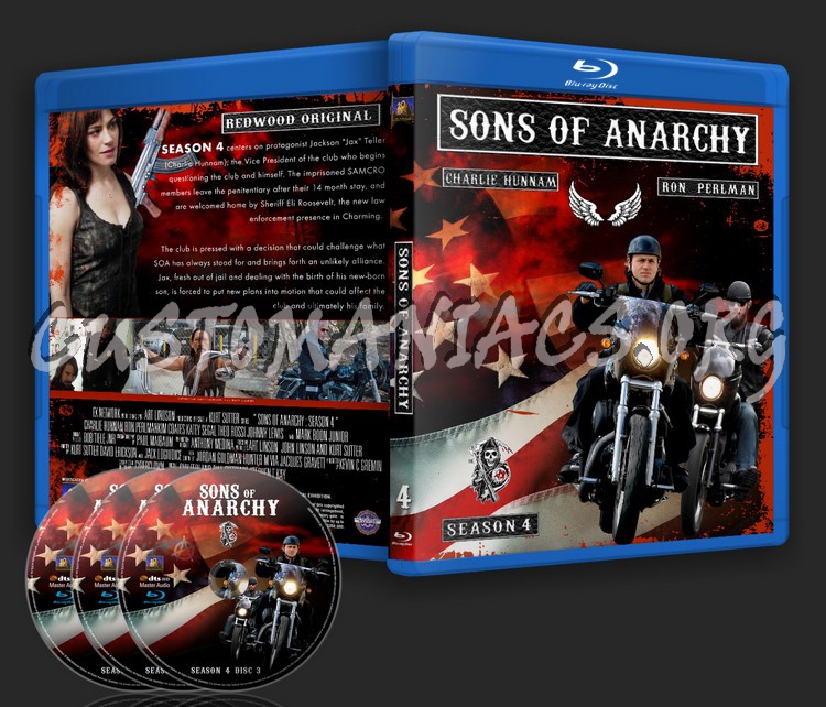 Sons Of Anarchy : Season 4 blu-ray cover