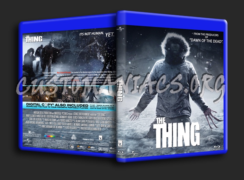 The Thing (2011) blu-ray cover