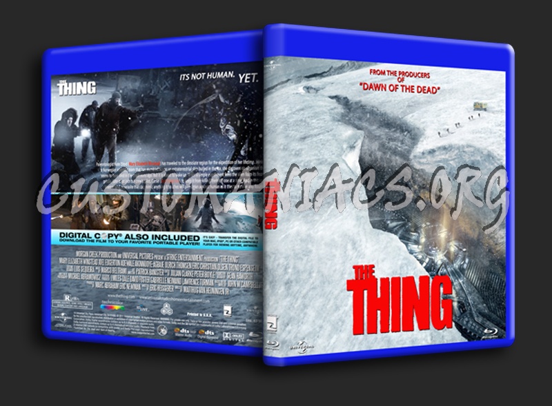 The Thing (2011) blu-ray cover