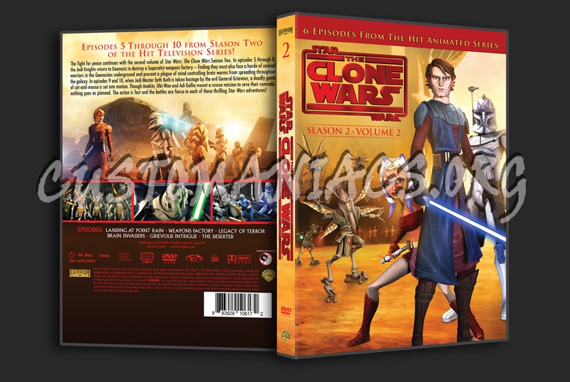 Star Wars The Clone Wars Season 2 Volume 2 dvd cover