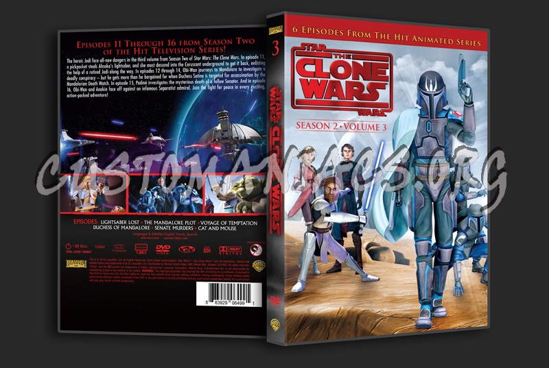 Star Wars The Clone Wars Season 2 Volume 3 dvd cover