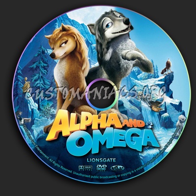 Alpha and Omega dvd label