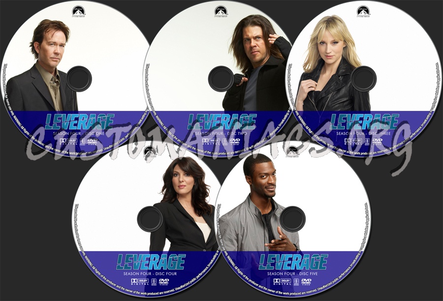 Leverage Season Four dvd label