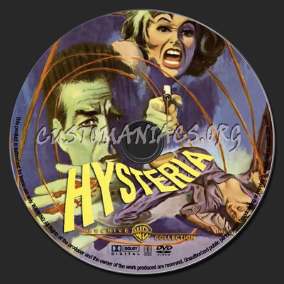 Hysteria dvd label