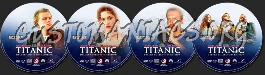 Titanic dvd label