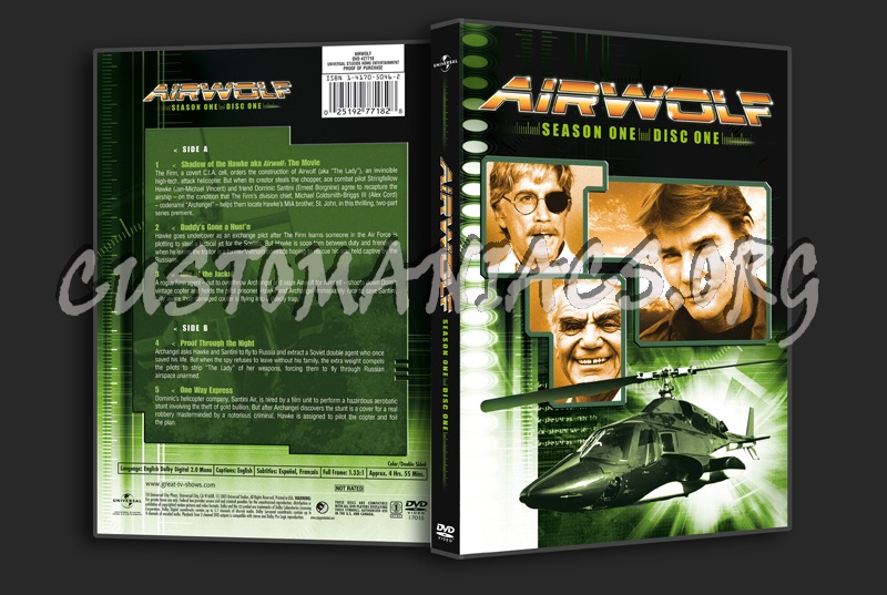 Airwolf Season 1 dvd cover