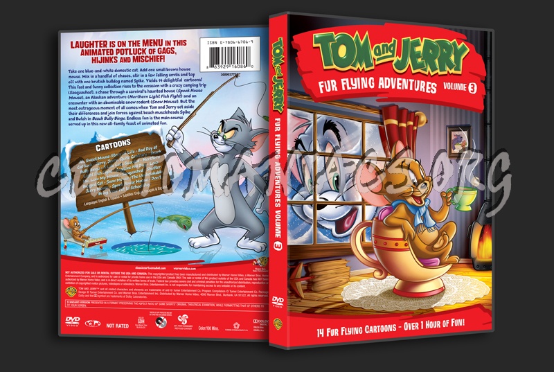 Tom and Jerry Fur Flying Adventures Volume 3 dvd cover