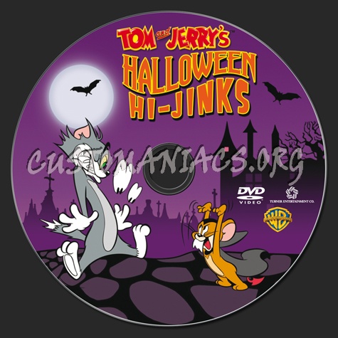 Tom and Jerry Halloween Hi-Jinks dvd label