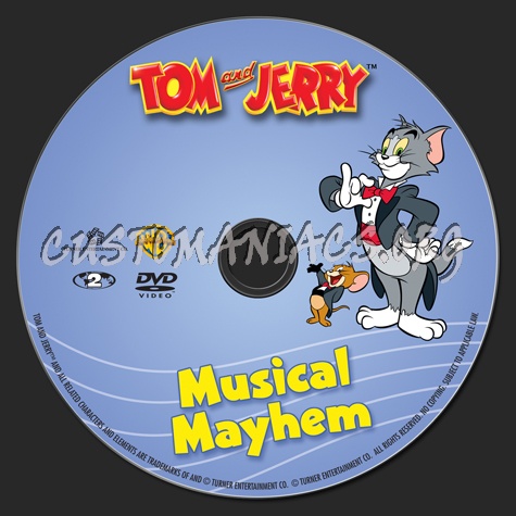 Tom and Jerry Musical Mayhem dvd label