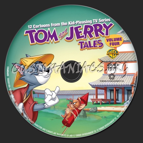 Tom and Jerry Tales Volume 4 dvd label