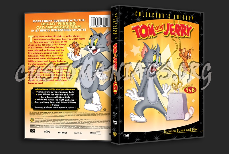 Tom and Jerry Volumes 5&6 dvd cover