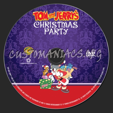 Tom and Jerry's Christmas Party dvd label