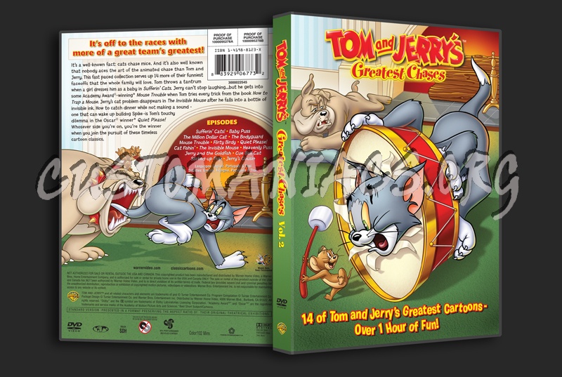 Tom and Jerry's Greatest Chases Volume 2 dvd cover
