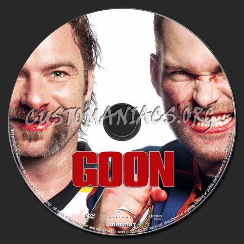 Goon dvd label