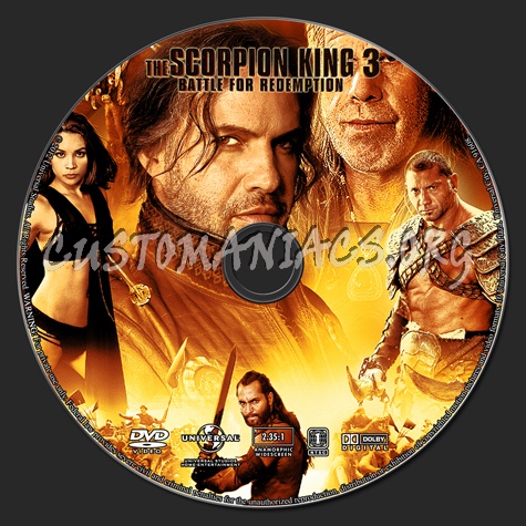 The Scorpion King 3: Battle for Redemption dvd label