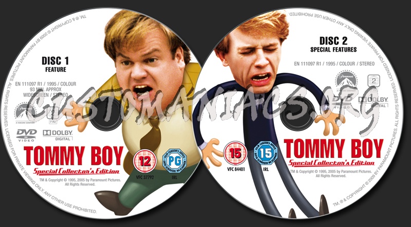 Tommy Boy dvd label