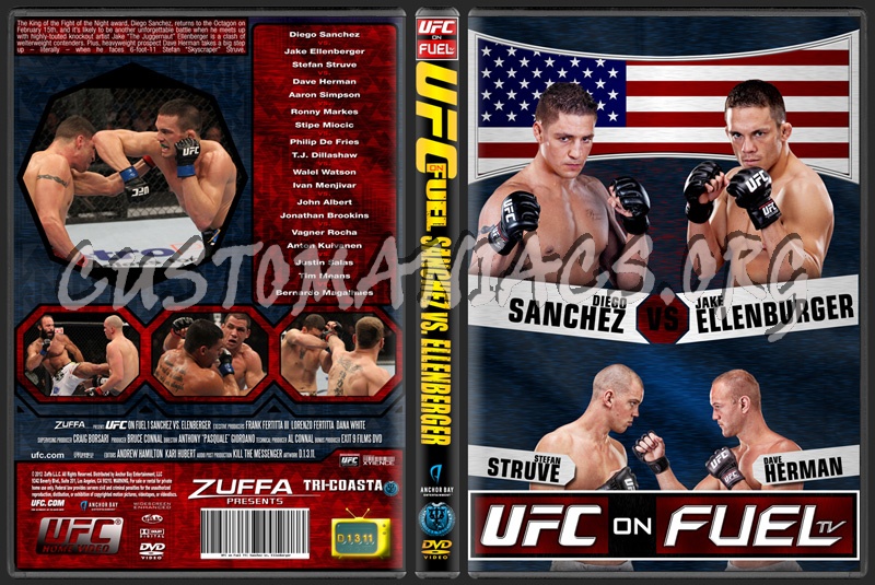 UFC on FUELtv Sanchez vs Ellenburger dvd cover
