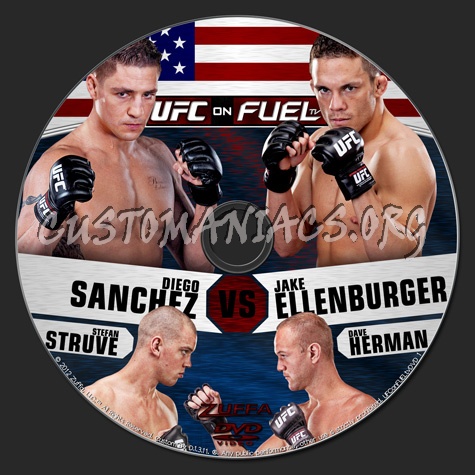 UFC on FUELtv Sanchez vs Ellenburger dvd label