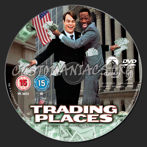 Trading Places dvd label