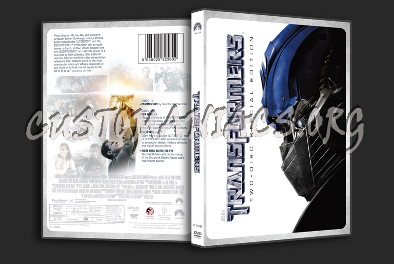Transformers dvd cover