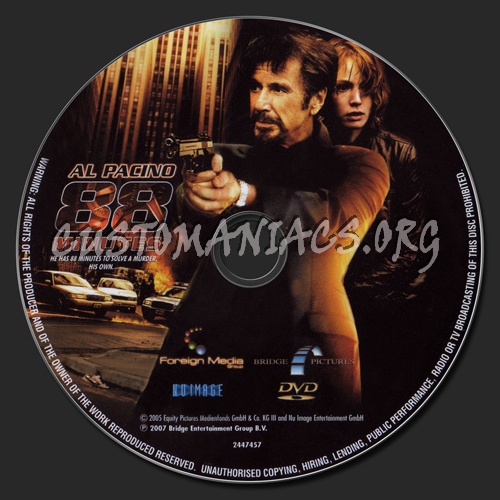 88 Minutes dvd label